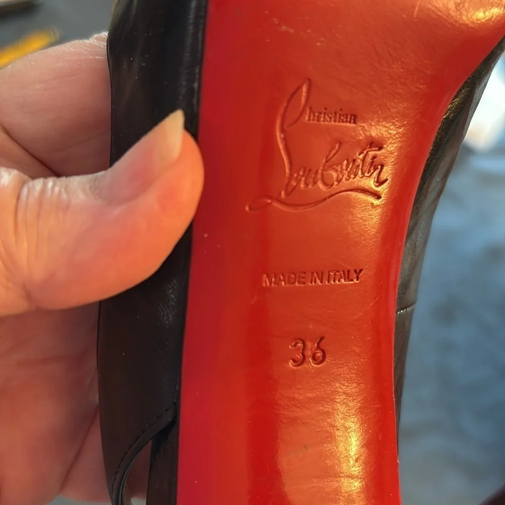Vintage Christian Louboutin Black Stiletto Heels - Picture 10 of 13